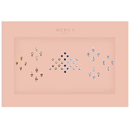 KARIZMA Deepika Mini Bindis Multi Pack - Crystal Face Jewels for Festivals & Glam Looks