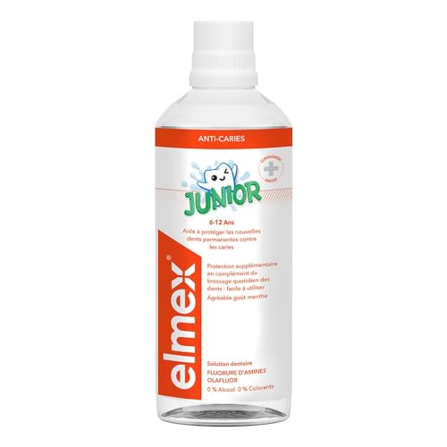 Elmex Junior Alcohol-Free Dental Solution for Ages 6-12, 400ml