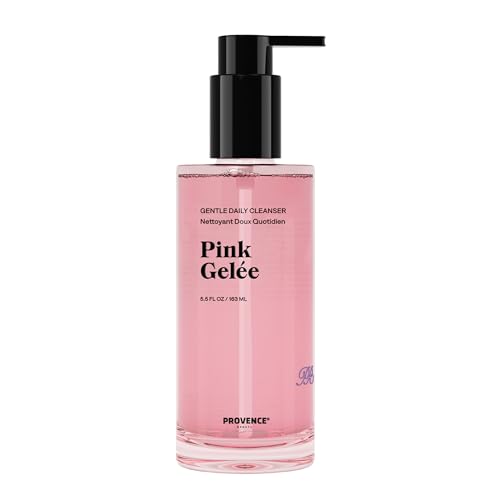 Provence Beauty Pink Gelée Daily Face Cleanser - Gentle Hydrating Gel Wash with Willowbark BHA & Orange Blossom - 5.5 fl oz