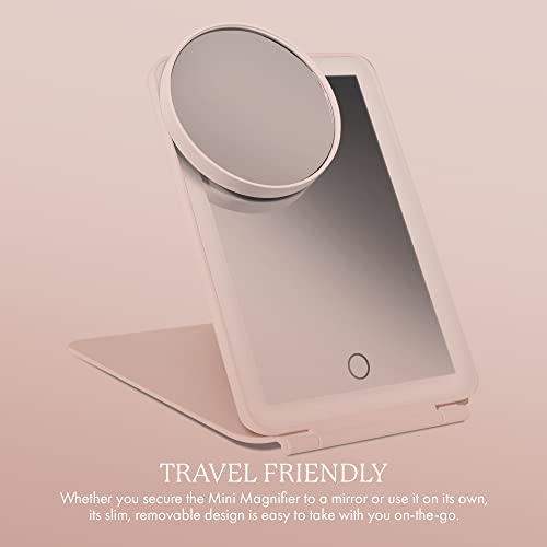 Vanity Planet Mini 10x Magnifying Travel Mirror with Suction Mount
