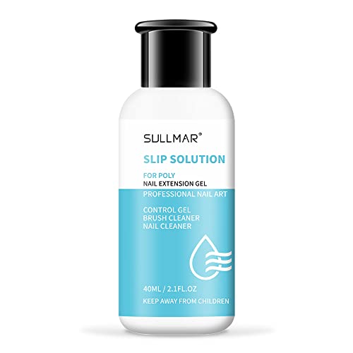 SULLMAR Poly Nail Gel Slip Solution – 1.35 FL OZ, 4-in-1 Formula