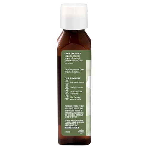 Aura Cacia Organic Sweet Almond Skin Care Oil - 4 oz
