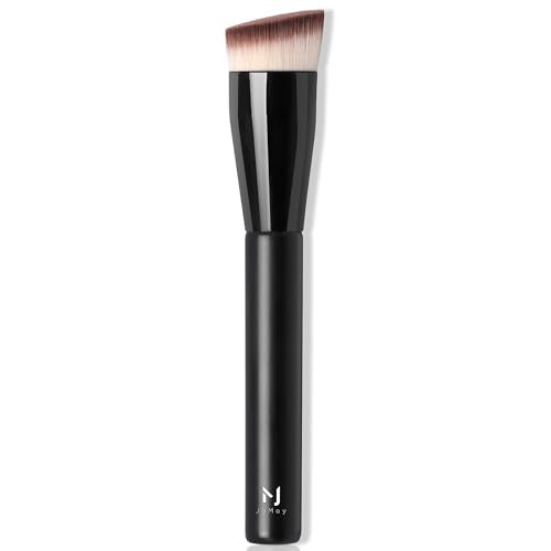 JoMay 15° Angled Foundation Brush - Black Single Brush for Liquid Makeup