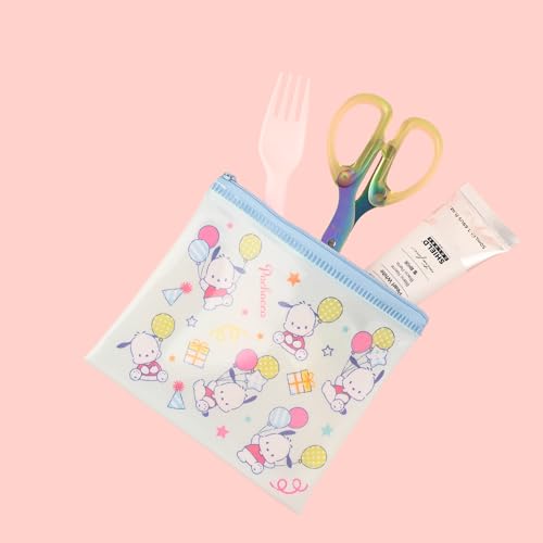 Cute PVC Pouch 2-Pack - Kitty, Pochacco & Cinnamoroll Designs
