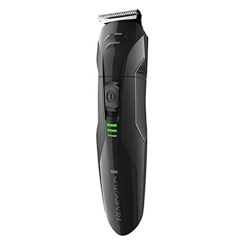 Remington PG6015A Rechargeable Stubble & Beard Trimmer 5-Piece Set, Black