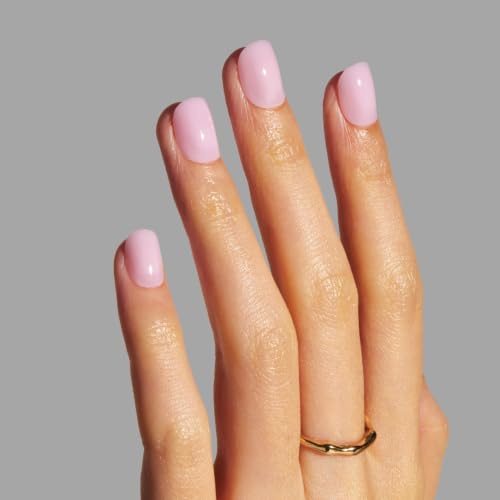 LAMIMOSA Extra Short Round Press-on Nails - Baby Pink Gel Nail Kit