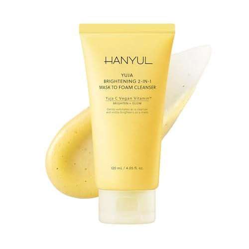 Hanyul Yuja Brightening 2-in-1 Mask to Foam Cleanser with Vitamin C