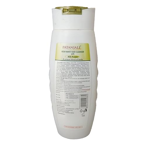 Patanjali Kesh Kanti Milk Protein Hair Cleanser 200ml - Natural Hair Care for Strength & Shine