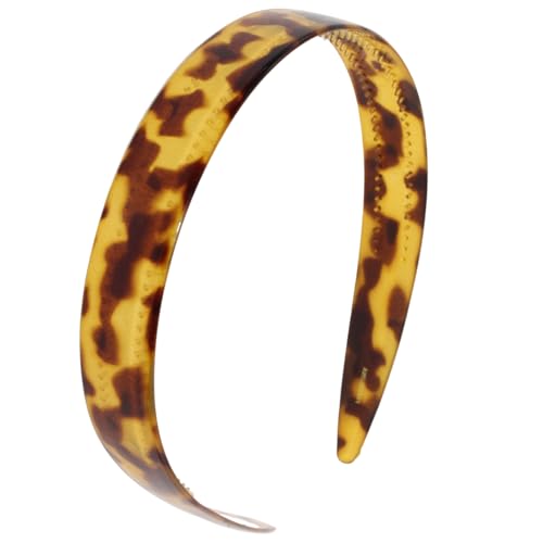 Parcelona French 3/4 Inch Cellulose Acetate Headband for Women Hair Accessories