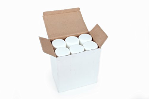 Vivaplex 24 Pack White 2 oz Cosmetic Jars with Dome Lids