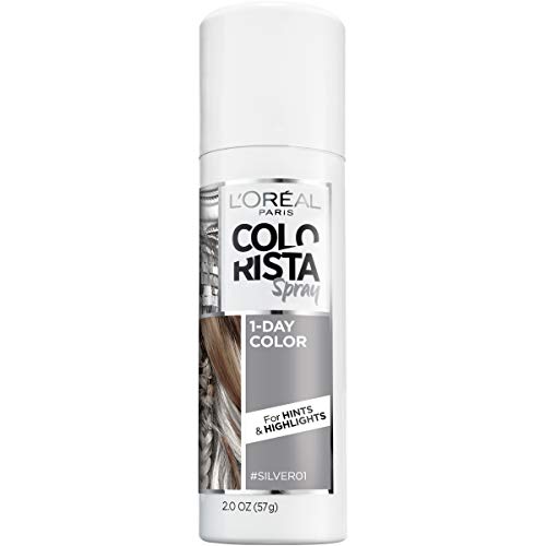 L'Oreal Paris Colorista Silver 1-Day Washable Hair Color Spray - 2 Oz