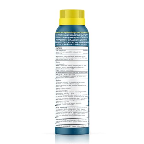 Oars + Alps SPF 50 Body Sunscreen Spray 6oz - Lightweight, Water-Resistant, Reef-Safe