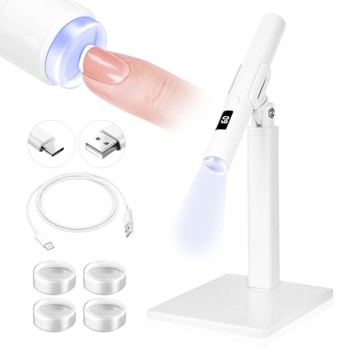 SAVILAND Shine Flash Cure UV Nail Lamp with Magnetic Stand - Fast 8S Gel Nails