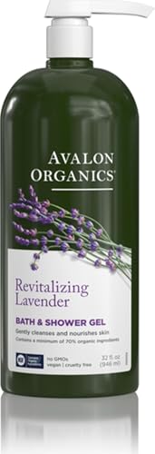 Avalon Organics Revitalizing Lavender Body Wash 32 Oz - Natural & Hydrating