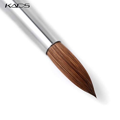 KADS Kolinsky Sable Nail Art Brush 12# Red Wood Acrylic Manicure Tool