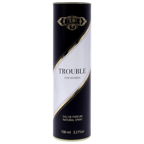 Cuba Trouble Women's Eau de Parfum Spray 3.3 oz - Sensual Fragrance with Jasmine, Cocoa & Tuberose