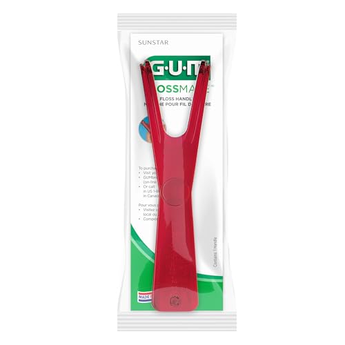 GUM Flossmate Reusable Floss Handle - 1 Foot (Pack of 3) for Dental Health