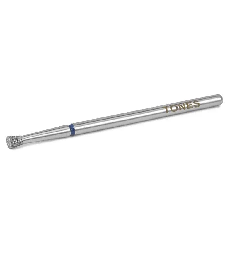 Tones Diamond Inverted Cone Nail Drill Bit - Medium Grit for Acrylic & Gel