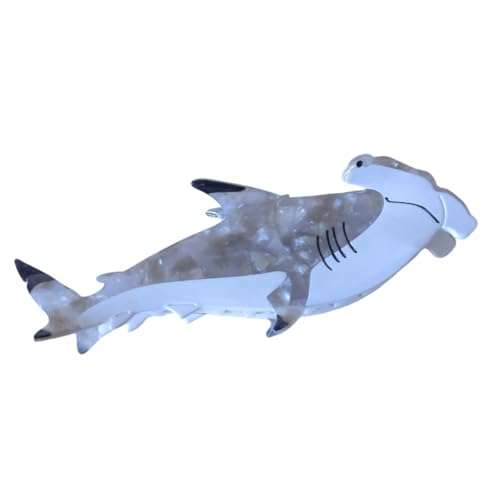 Hammerhead Shark Hair Claw Clip - Durable Acetate Novelty Hair Accessory