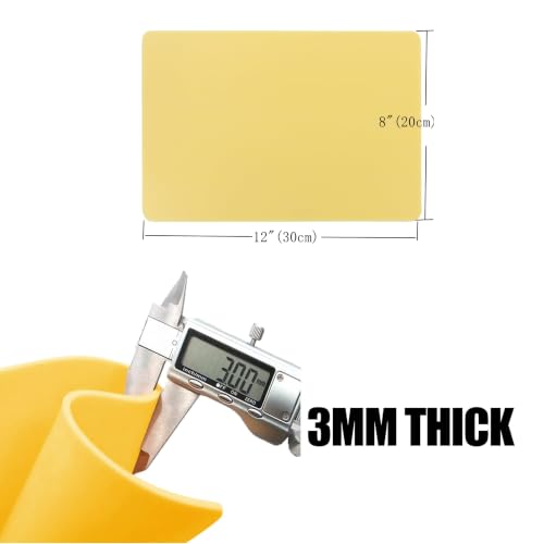 KingWei 5-Pack Tattoo Practice Skin Sheets - 3mm Thick Silicone for Microblading & Tattooing