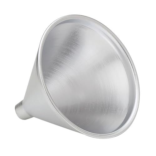 HIC Kitchen Wide-Mouth Aluminum Funnel - 8-Ounce for Liquids & Dry Goods