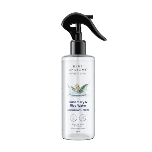 Bare Anatomy Rosemary & Rice Water Hair Growth Spray - 200ml