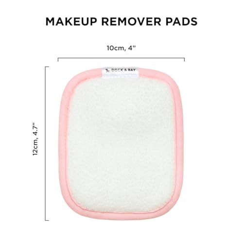 Assorted 3 Pack Reusable Makeup Pads for Face & Skin - Ultra Soft, Washable with Wash Bag
