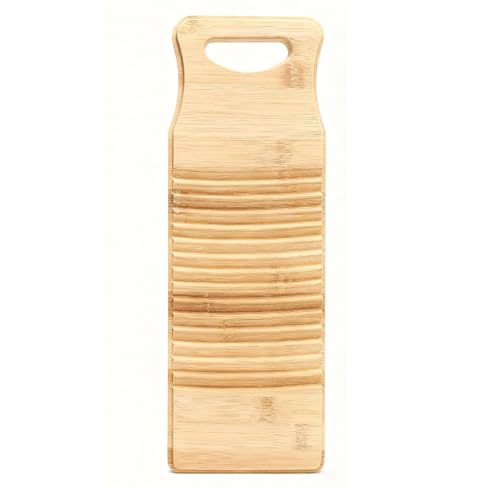 Portable Wooden Washboard for Hand Washing Clothes - Durable & Compact