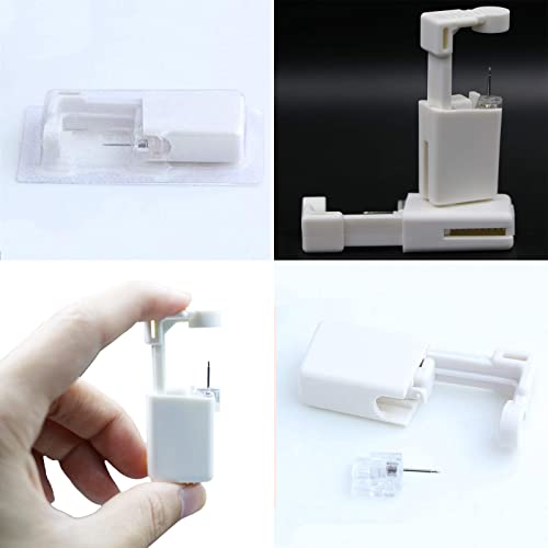 Nose Piercing Kit - 2 Pack Self-Piercing Guns with 10 Nose Rings