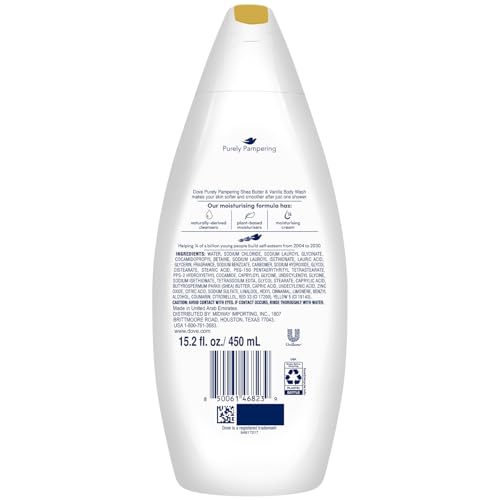 Dove Body Wash 2-Pack - Shea Butter & Vanilla, 15.2 Oz Each
