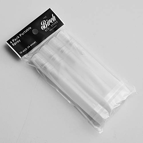 Birch 10ml Mini Portable Mist Spray Bottles | 4 Pack for Crafts & Travel