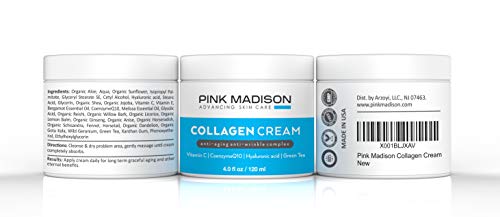Pink Madison Collagen Serum Cream with Hyaluronic Acid - Anti-Aging & Wrinkle Treatment