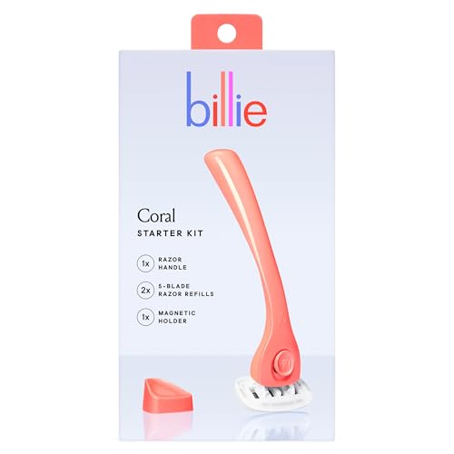 Billie Women's Razor Set - 5 Blade with Magnetic Holder & Aloe