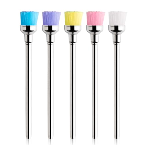 Acycoin2A 5PCS Nail Drill Bit Cleaning Brushes for Electric Drilling