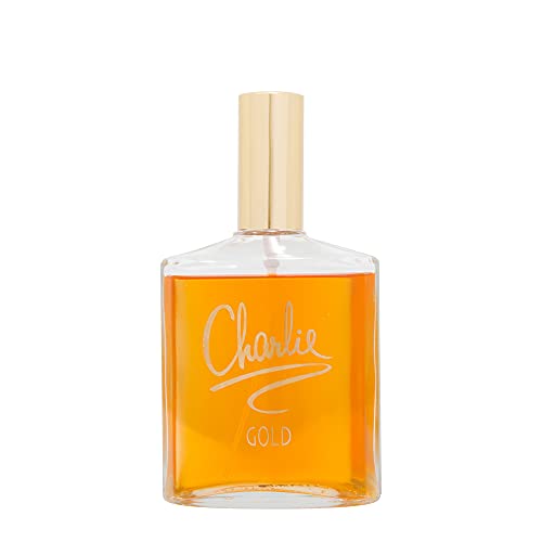 Charlie Gold Eau De Toilette Spray for Women by Revlon - 3.4 Oz