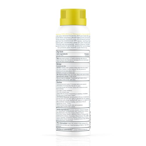 Oars + Alps SPF 30 Mineral Sunscreen Spray 6 Fl Oz - Hydrating & Lightweight