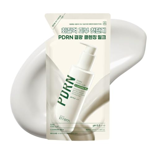 MAKEP:REM PDRN Pore Clay Cleansing Milk 3.38 fl oz Refill - Gentle Deep Pore Detox