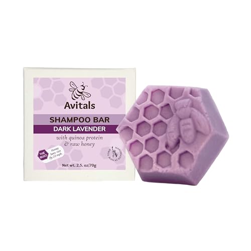Avital's Apiaries Lavender & Patchouli Shampoo Bar with Quinoa & Honey