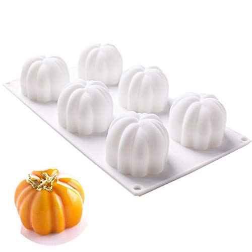 EchoDone 3D Pumpkin Silicone Mold - 6 Cavity Baking Pan