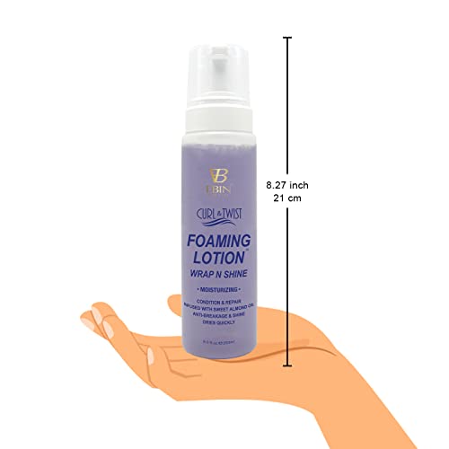 EBIN NEW YORK Curl & Twist Foaming Lotion - 8.5 oz for Curly Hair