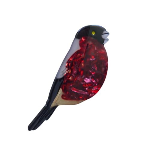 Bullfinch Bird Claw Clip - Cute Acetate Small Hair Claw for Women