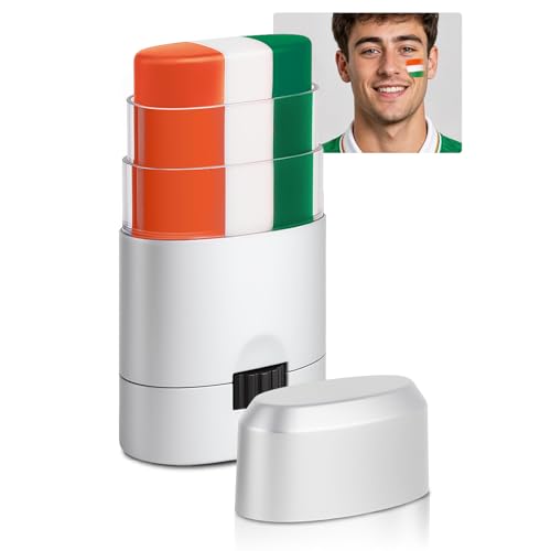 LYBHDAFA Green White Orange Flag Face & Body Paint Stick - Patriotic 1PCS