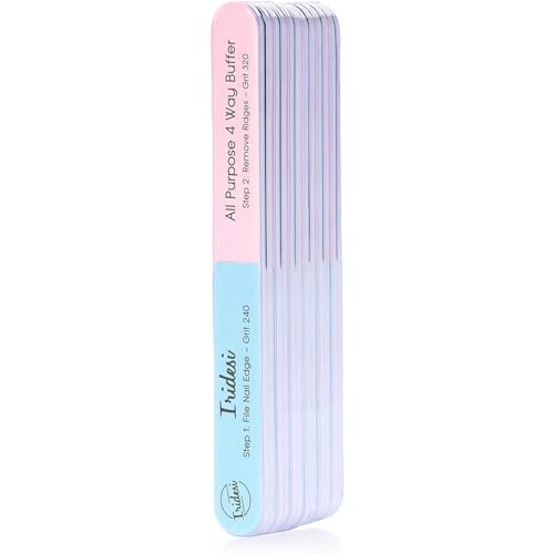 4-Way Nail File and Buffer Set - 12 Pack for Natural Nails