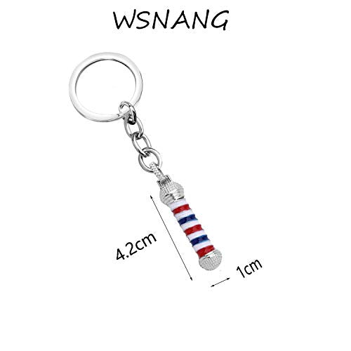 Barber Shop Keychain Pendant Necklace - Hair Stylist Gift