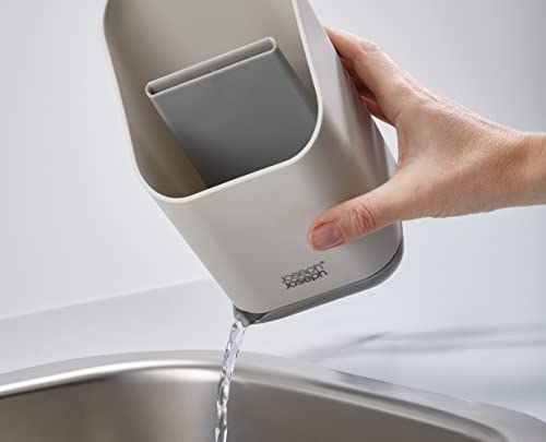 Joseph Joseph Kitchen Sink Cutlery Drainer with Knife Slot - Grey