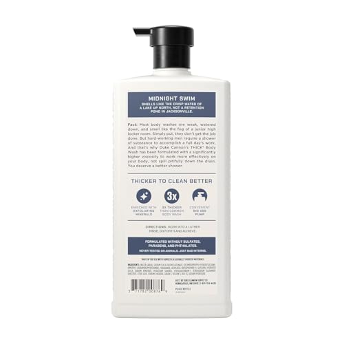 Duke Cannon THICK Body Wash - 30 fl oz, Midnight Swim Scent