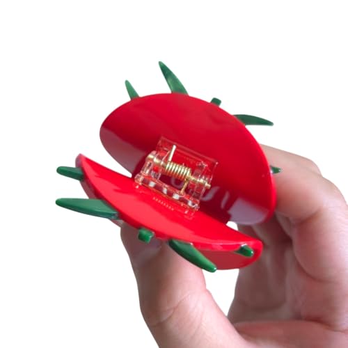 Tomato Hair Clip - Cute Acetate Claw Clip for Women