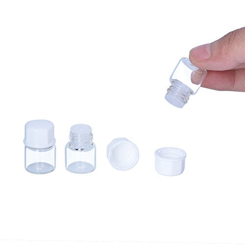 Clear 100pcs 1ml Small Glass Essential Oil Sample Bottles