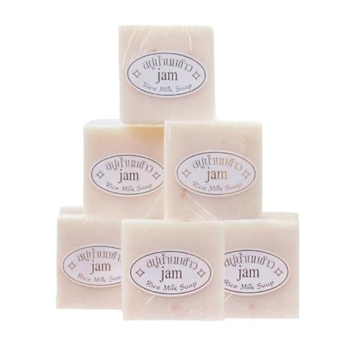 Handmade Rice Soap - 6 Pack (65g Each) for Daily Use