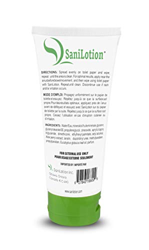 Sanilotion Hygienic Cleansing Lotion 100ml - No-Rinse Anal & Personal Hygiene